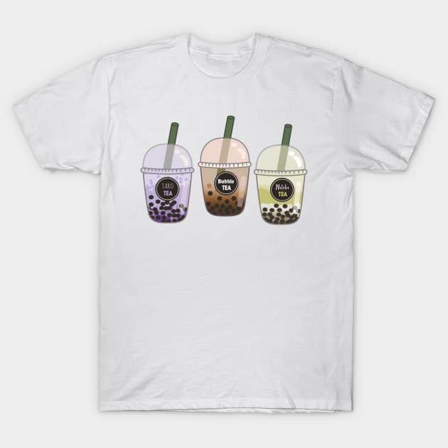 Milk Tea Trio T-Shirt by nerdlkr